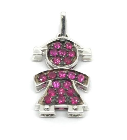 Pendentif Donna Oro Femme in Or Rubino 0.20 Ct DCHR3000 - DCHR3000